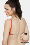 Zivame Beautiful Basics Double Layered Non Wired Full Coverage Backless Bra - Summer Fig — thumbnail 1